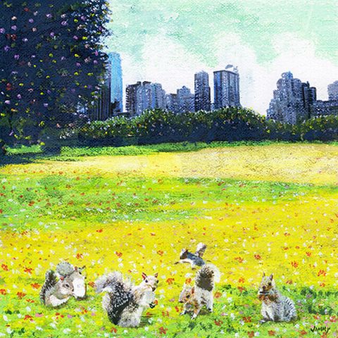 six squirrels