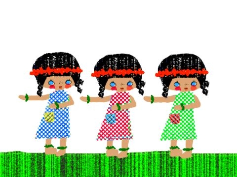 ハワイの少女
