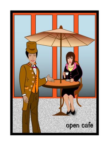 open cafe