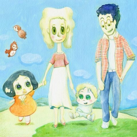 家族写真（春）
