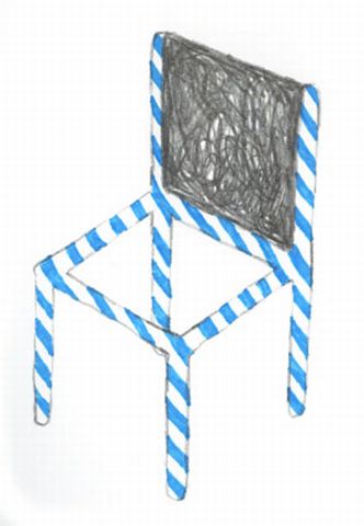 stripe chair