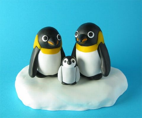 皇帝ペンギンの親子