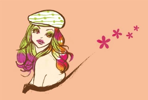 beret girl