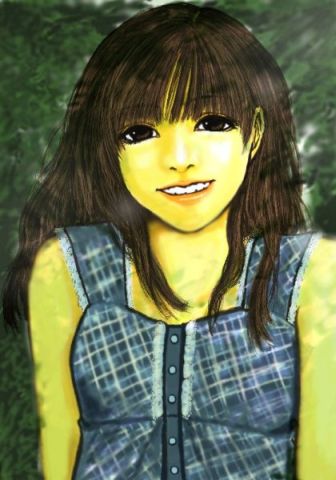 木陰のお嬢さん