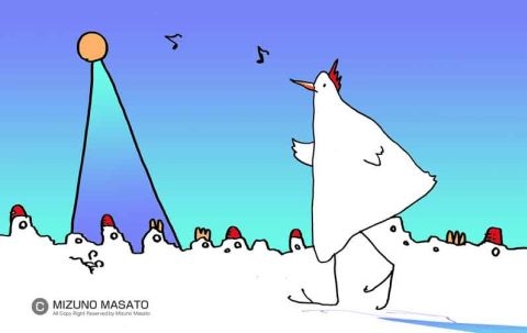 チキンくんの散歩