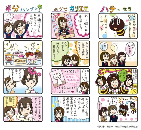 ウィルコム　４コマ漫画制作