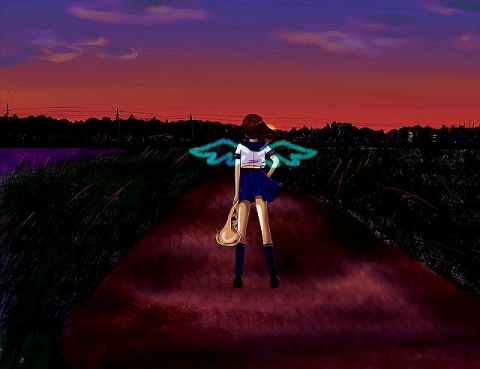夕日