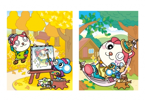 パズル誌表紙イラスト