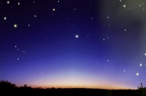 夏空の星