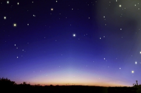 夏空の星
