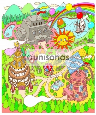 「宝探しゲーム」イラスト