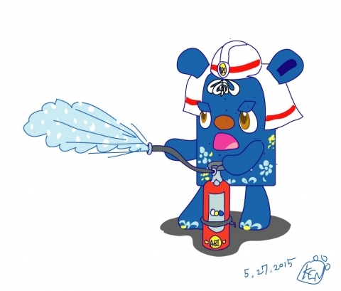セキュリティソフト　キャラデザイン　火消しわんこ　その2