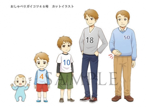 ディアゴスティーニ「おしゃべりガイコツ」イラストカット